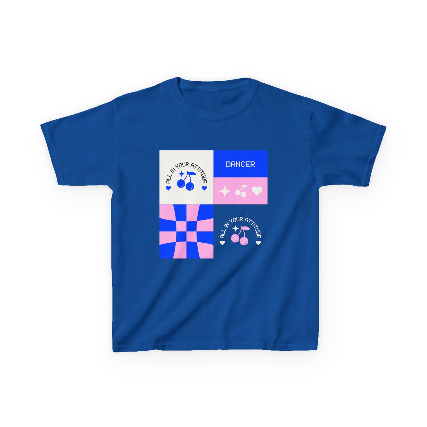 "Dancer - All in Your Attitude" Retro Graphic Tee for Kids - Youth Dance T-Shirt