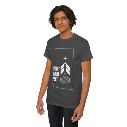 "Point Your Feet" Streetwear Dance Tee – Unisex Heavy Cotton Ballet-Inspired T-Shirt for Dancers