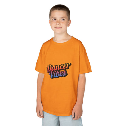 “Dancer Vibes” Colorful Graphic Tee for Kids | Dance-Themed Short Sleeve Shirt - Youth Dance T-Shirt
