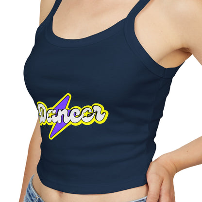 "Dancer" Women’s Spaghetti Strap Tank Top – Superhero-Inspired Dancer Graphic | Empowering Dance Apparel for Strong & Stylish Performers