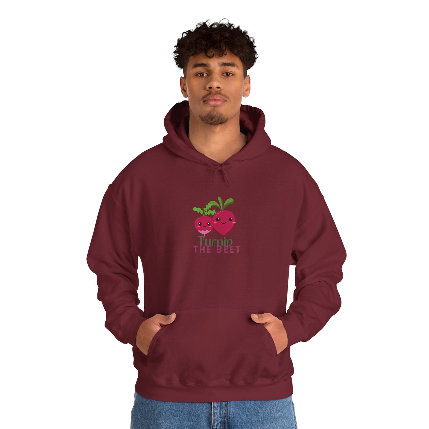 "Turnip the Beet" Unisex Hooded Sweatshirt – Funny Dance Pun Hoodie with Cute Veggie Graphic | Cozy Gift for Dancers & Foodie Fans