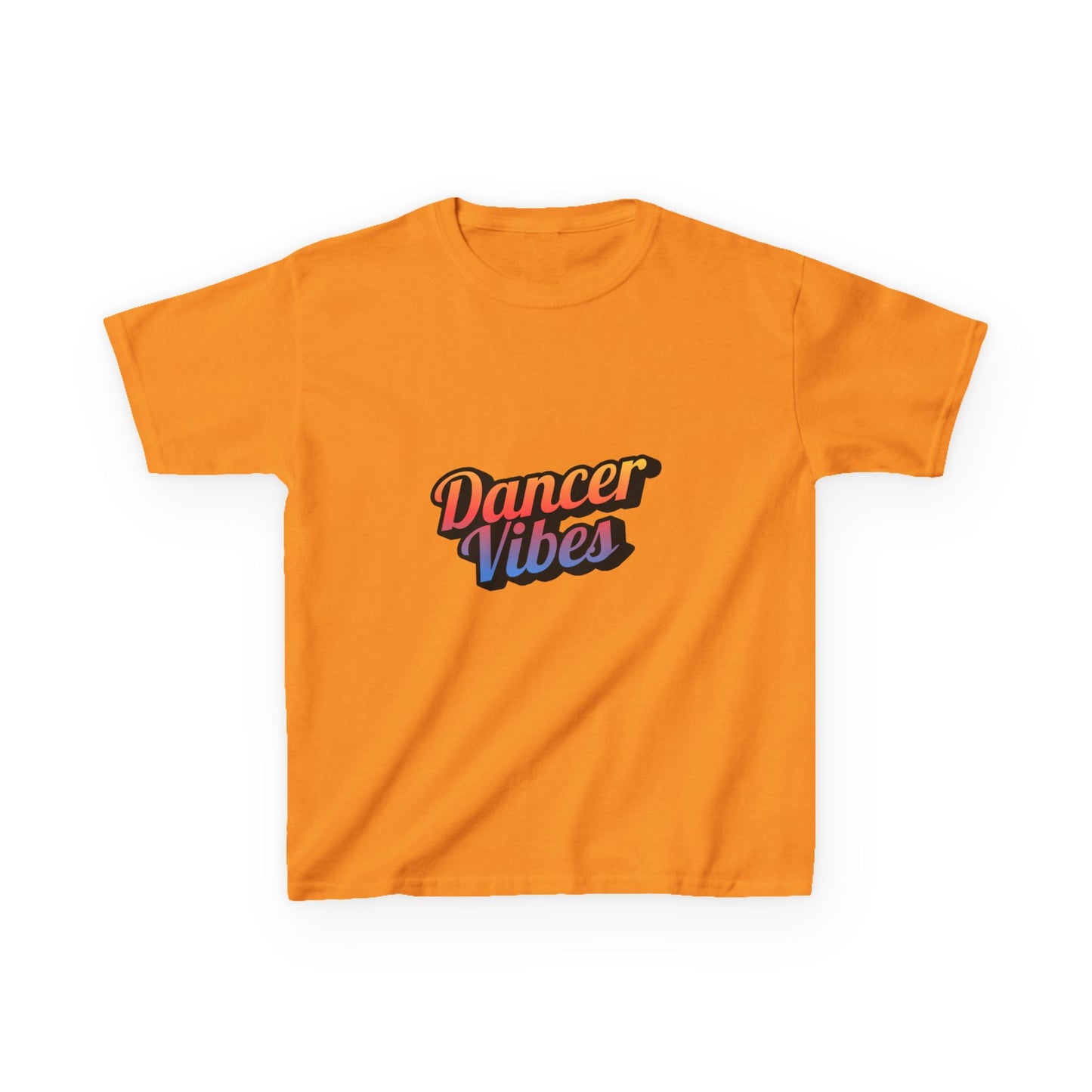 “Dancer Vibes” Colorful Graphic Tee for Kids | Dance-Themed Short Sleeve Shirt - Youth Dance T-Shirt