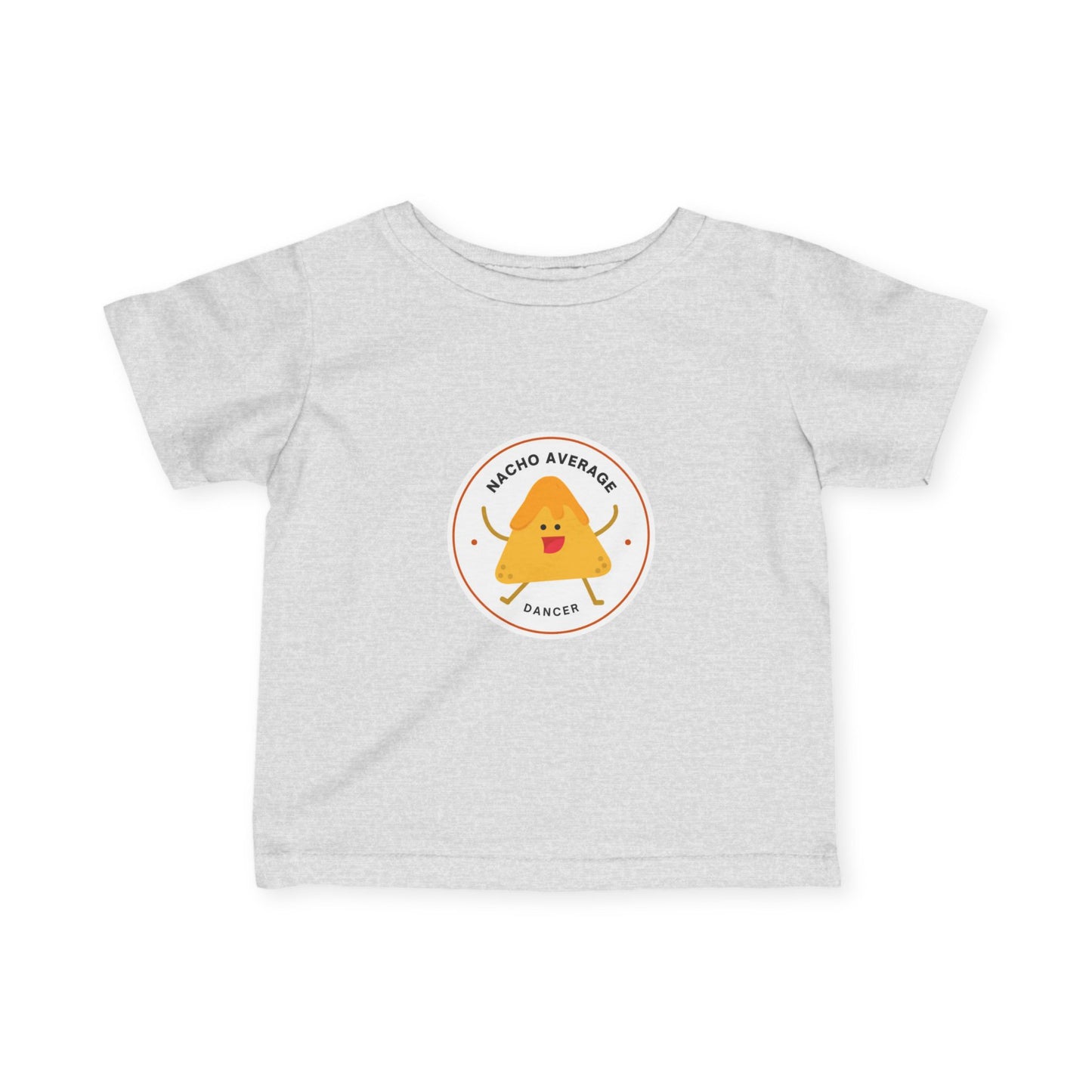 "Nacho Average Dancer" Infant Fine Jersey Tee – Funny Baby Dance T-Shirt with Cute Nacho Graphic for Tiny Movers