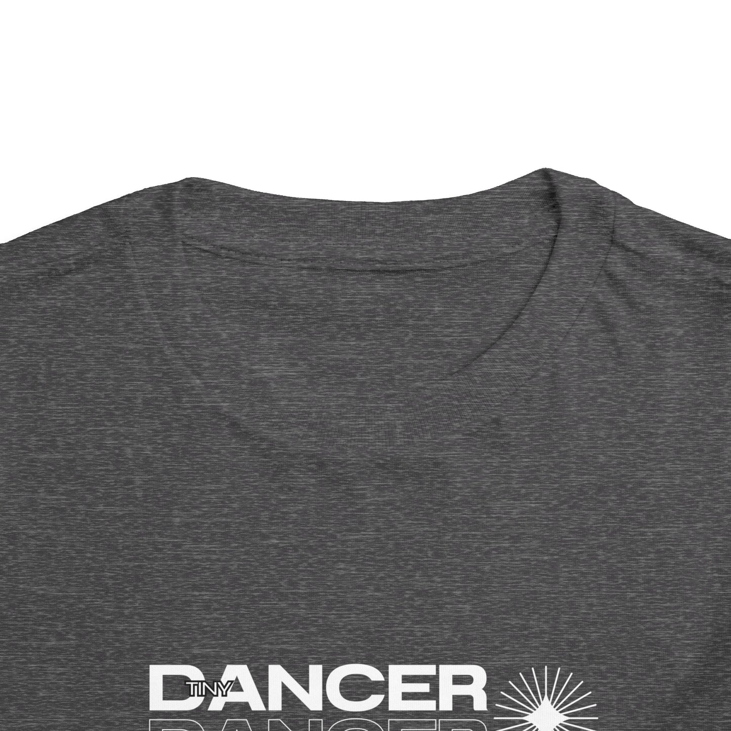 “Tiny Dancer" Toddler Short Sleeve T-Shirt – Streetwear-Inspired Recital Photo Graphic Tee for Kids