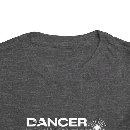 “Tiny Dancer" Toddler Short Sleeve T-Shirt – Streetwear-Inspired Recital Photo Graphic Tee for Kids