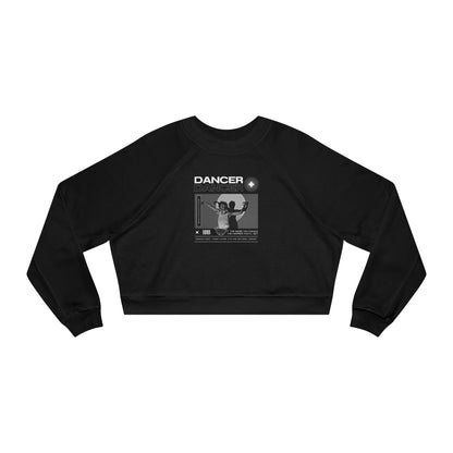 “Dancer” Contemporary Dancer in Spotlight Graphic | Streetwear-Inspired Ballet & Modern Dance Sweatshirt for Dancers & Enthusiasts - Women’s Cropped Sweatshirt