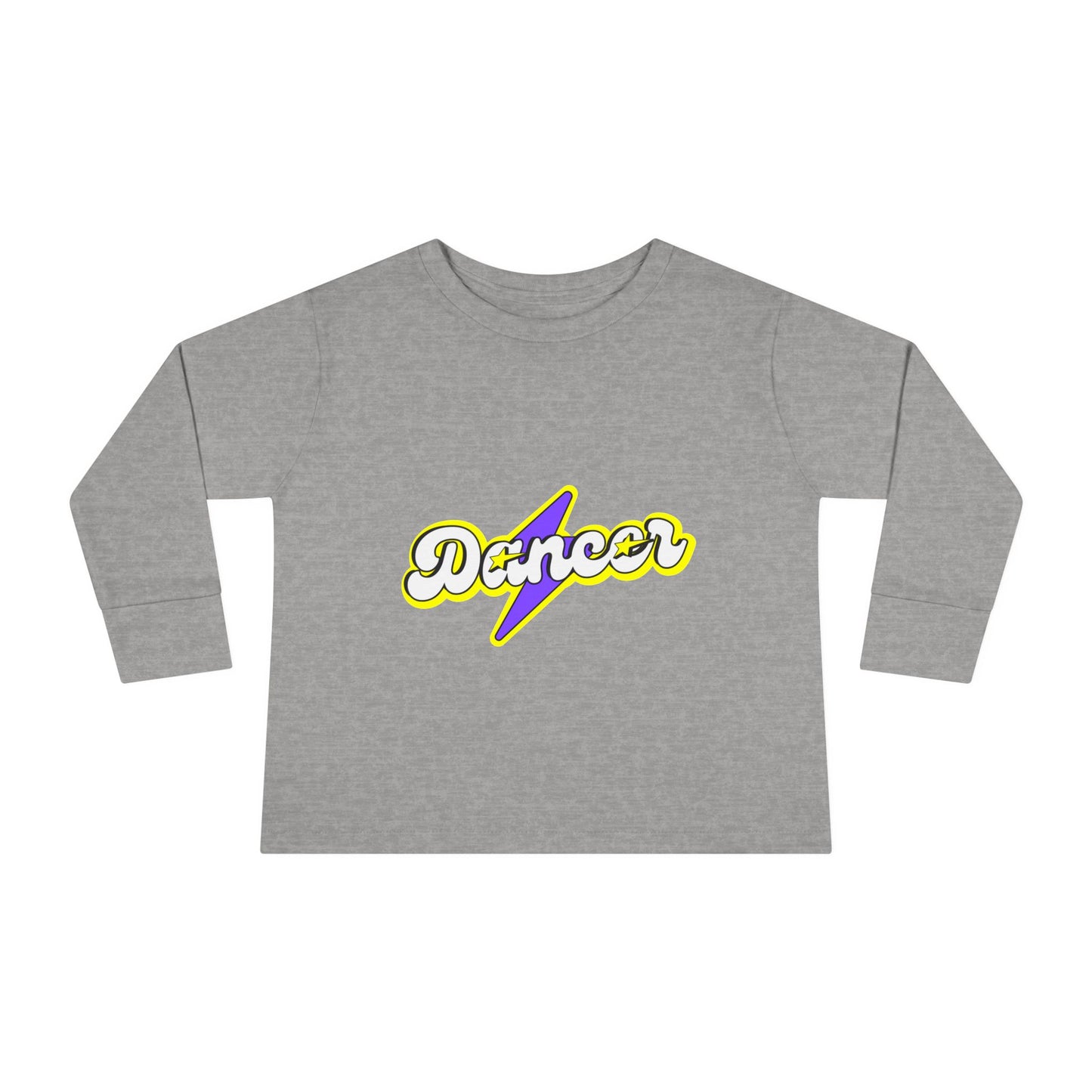 "Dancer" Toddler Dance T-Shirt – Bold Superhero-Inspired Long Sleeve Tee for Kids