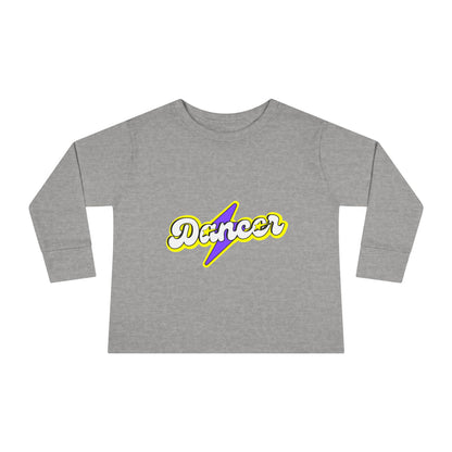 "Dancer" Toddler Dance T-Shirt – Bold Superhero-Inspired Long Sleeve Tee for Kids
