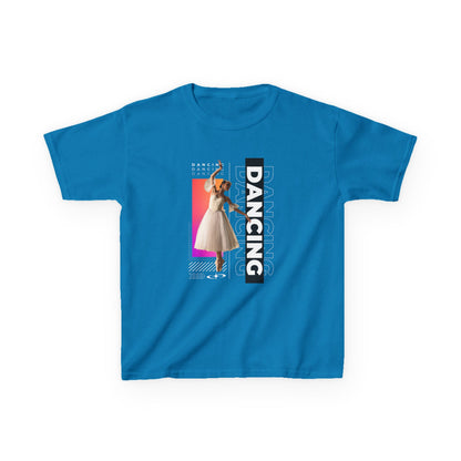 “Dancing” Youth Short Sleeve T-Shirt – Streetwear-Inspired Female Dancer Graphic – Trendy Kids Dance T-Shirt for Girls