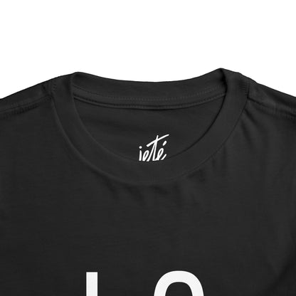 "LOVE Dance" Toddler Short Sleeve Tee – Script Letter Graphic Dance Lover T-Shirt