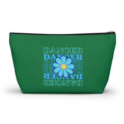 "Dancer" Makeup Bag – Elegant Floral Dance Graphic – Stylish Zipper Pouch for Cosmetics, Accessories & Gifts for Dancers