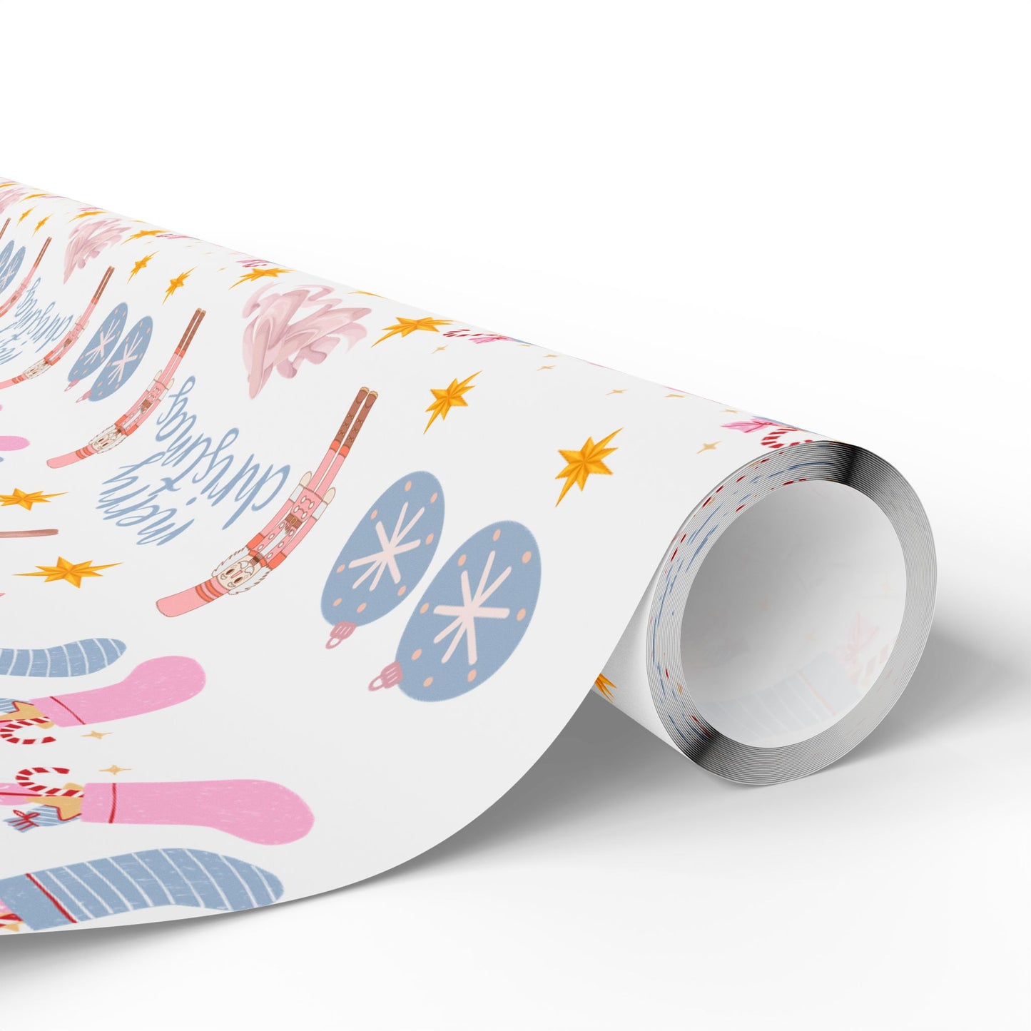 “Merry Christmas” Pastel Wrapping Paper – Elegant Holiday Gift Wrap with Soft Festive Colors, Perfect for Christmas Gifts, Dancers & Holiday Parties