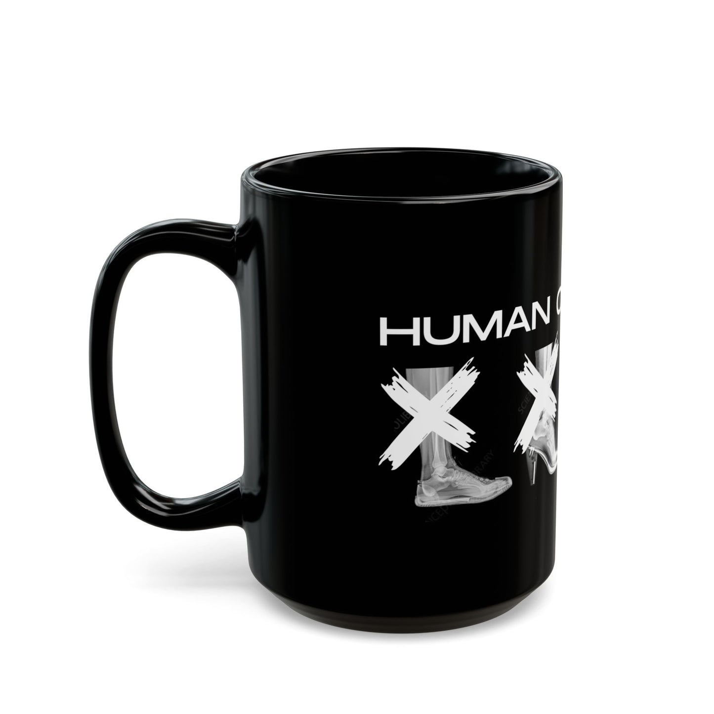"Human or Dancer" Accent Coffee Mug – Dance-Themed Mug with Cute X-Ray Foot Design for Dancers, Ballet Teachers, and Dance Lovers