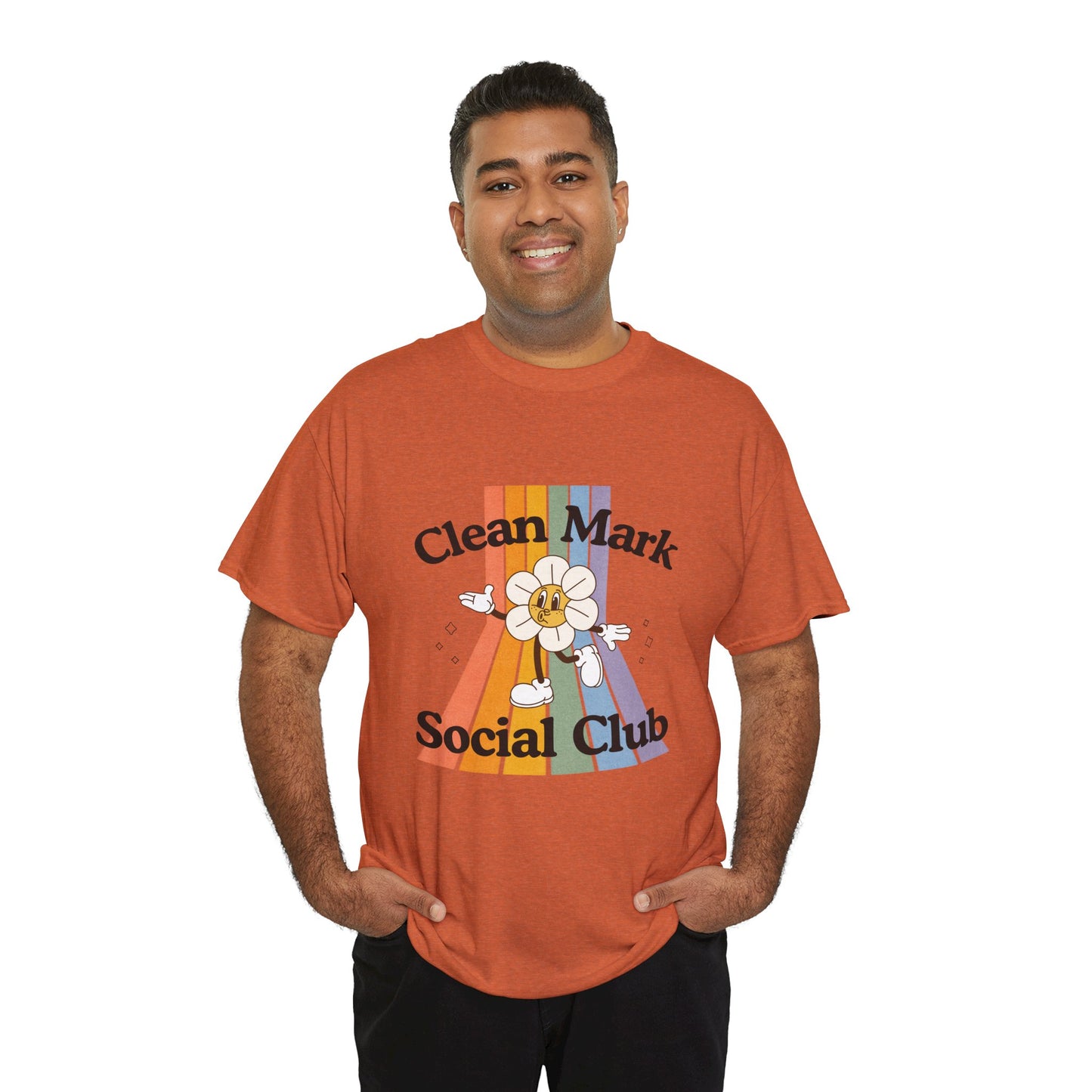 “Clean Mark Social Club” Unisex Heavy Cotton T-Shirt – Streetwear-Inspired Dance Graphic Tee for Adults & Kids