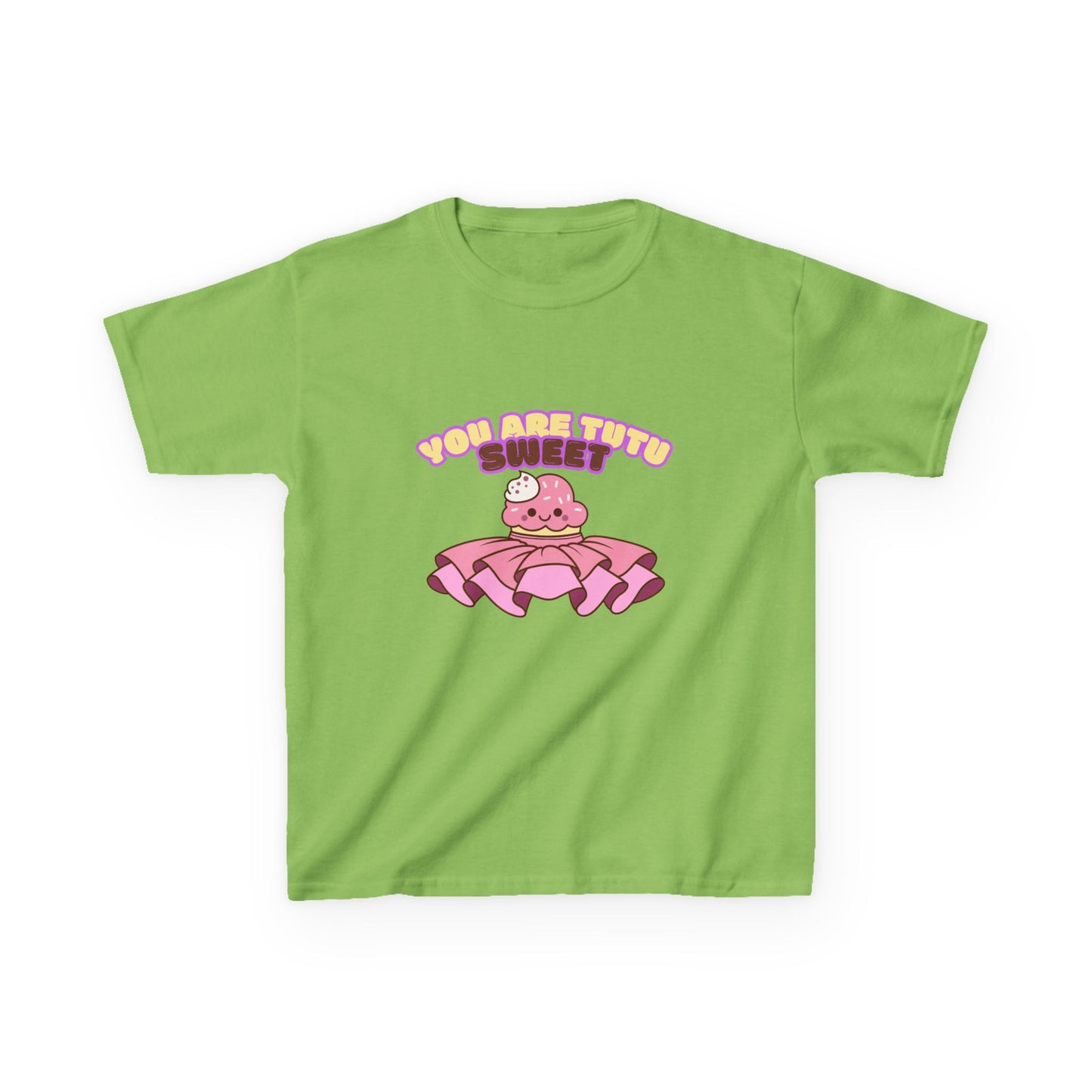 "You Are Tutu Sweet" Youth Short Sleeve Tee – Kawaii Cupcake in Tutu Graphic Dance Shirt for Kids and Ballet Lovers