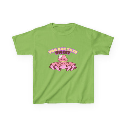 "You Are Tutu Sweet" Youth Short Sleeve Tee – Kawaii Cupcake in Tutu Graphic Dance Shirt for Kids and Ballet Lovers