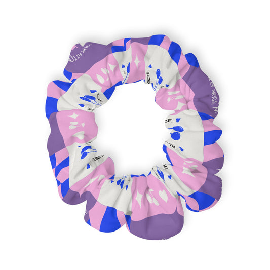 “Dancer – All in Your Attitude” Scrunchie – Retro Dance Hair Accessory with Motivational Graphic