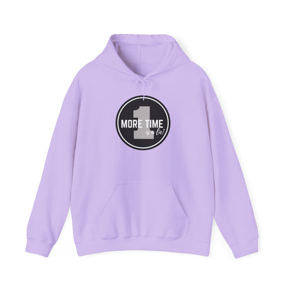 "One More Time is a Lie" Dance-Themed Unisex Hooded Sweatshirt – Bold Emblem Graphic Hoodie for Dancers