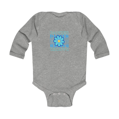 "Dancer" Floral Infant Long Sleeve Bodysuit – Dance-Themed Baby Outfit for Girls and Boys 🌸🩰