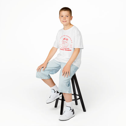 “All I Want for Christmas Is Unlimited Dance Classes” YOUTH TEE Short Sleeve with Vintage Santa – Festive Holiday Dance Tee for Dancers & Studios