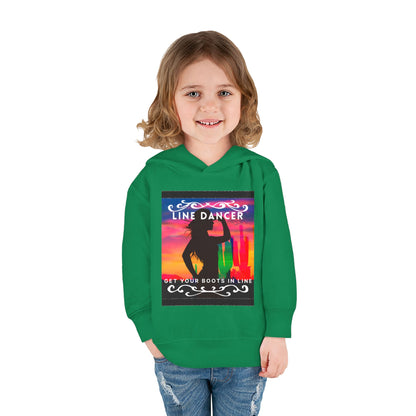 "Line Dancer, Get Your Boots in Line" Streetwear Dance Graphic – Toddler Pullover Hoodie