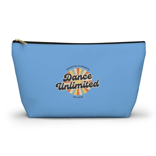 "Dance Unlimited - Potential & Growth" Makeup Bag – Retro Dance Graphic – Inspirational Dance-Themed Zipper Pouch for Cosmetics, Accessories & Gifts