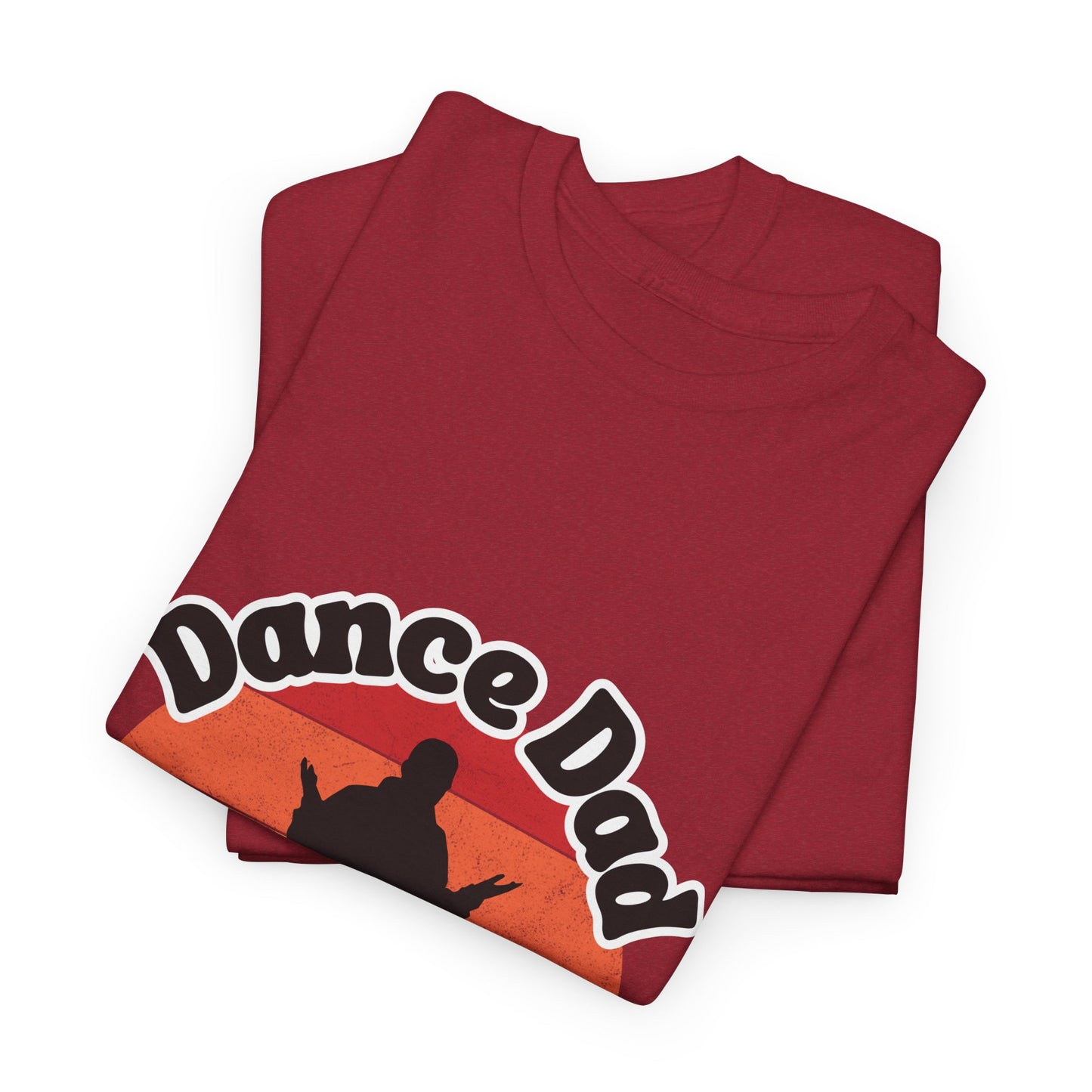 "Dance Dad" Unisex Heavy Cotton Tee – Funny Retro Dance Shirt for Cool Dads