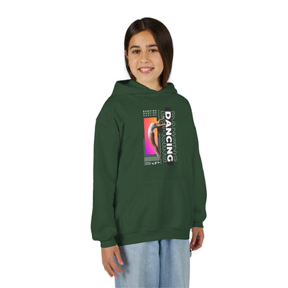 “Dancing” Female Dancer Streetwear Graphic | Unisex Youth Hoodie – Dance Hoodie for Kids & Young Performers