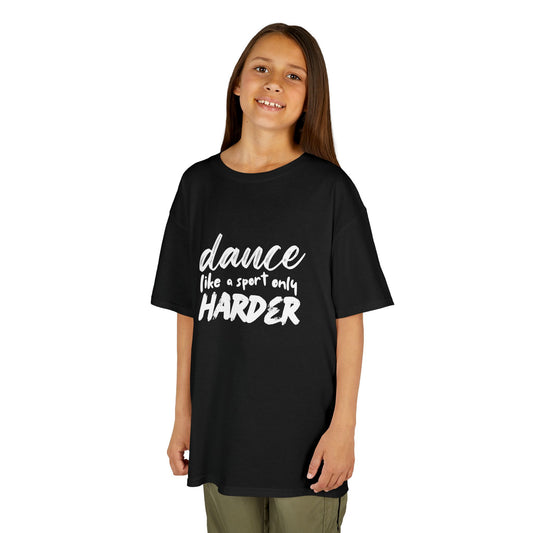 “Dance Like a Sport Only Harder” Kids Heavy Cotton™ Tee – Dance-Inspired Graphic Tee for Youth