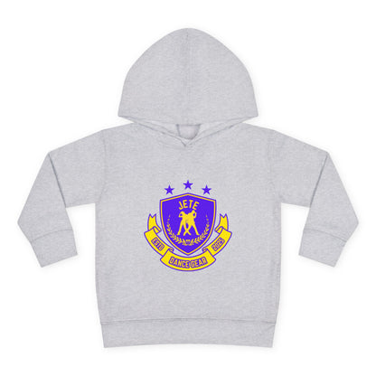 "Jeté Dance Gear" Toddler Pullover Fleece Hoodie – Collegiate-Inspired Dancer Graphic Sweatshirt for Kids