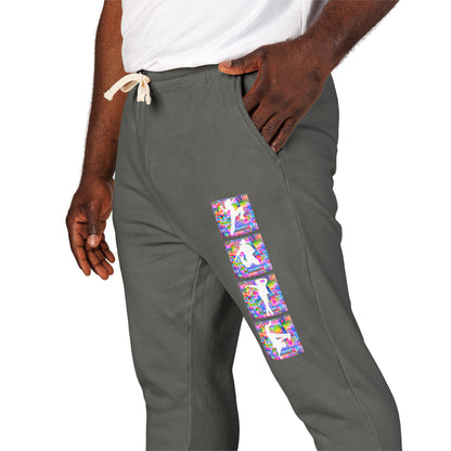Levels Premium Collection Dancer Sweatpants – Vibrant Unisex Streetwear Joggers with Bold Dancer Silhouette Graphic