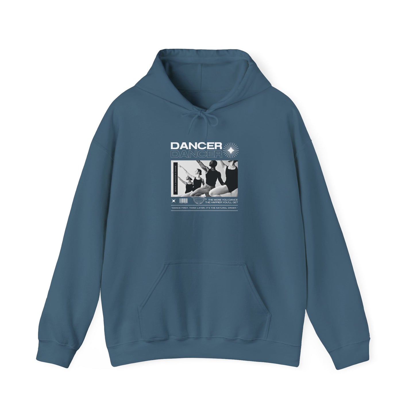 “Dancer” Young Ballet Dancers at the Barre Graphic | Streetwear-Inspired Ballet Hoodie for Dance Enthusiasts - Unisex Heavy Blend™ Hooded Sweatshirt