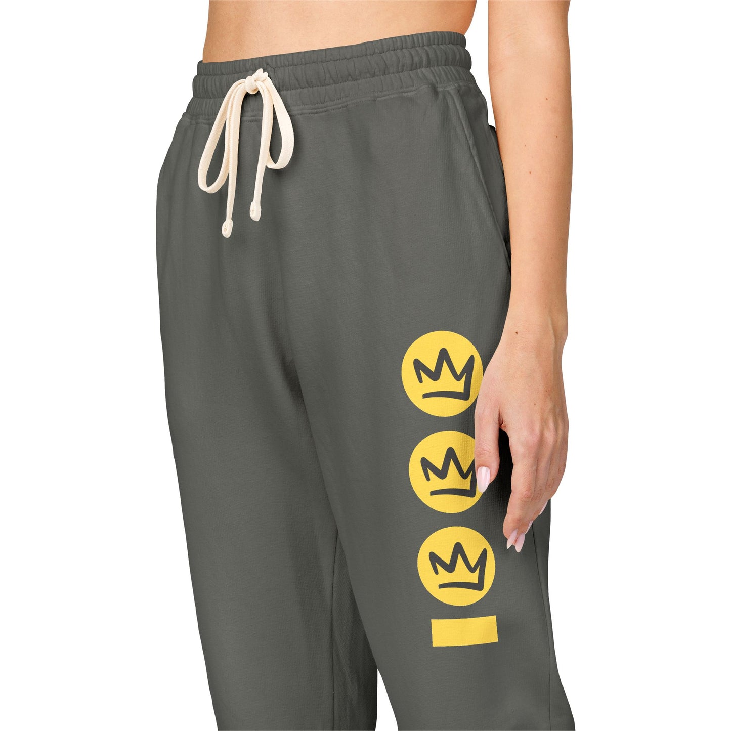 Full Out Premium Collection Fleece Sweatpants – Trendy Unisex Garment-Dyed Dance Joggers with Bold Streetwear Graphic