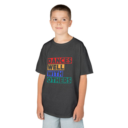 "Dances Well With Others" Kids Heavy Cotton™ Tee – Dance-Inspired Graphic Tee for Kids