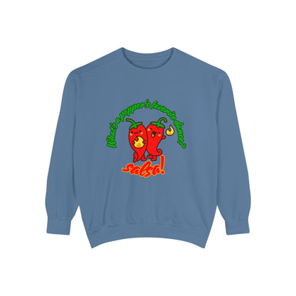 "What's a Pepper's Favorite Dance? Salsa!" Unisex Lightweight Crewneck Sweatshirt – Fun Dance Pun Pullover with Cute Pepper Graphic for Dancers & Food Lovers