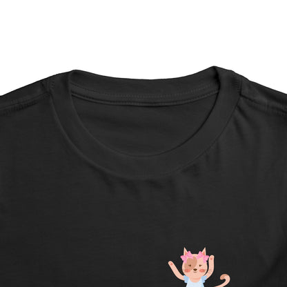 “Every Meow & Then I Dance” Adorable Dancing Cat Graphic | Cute Cat Dance T-Shirt for Toddlers & Little Ballet Lovers - Toddler Short Sleeve Tee