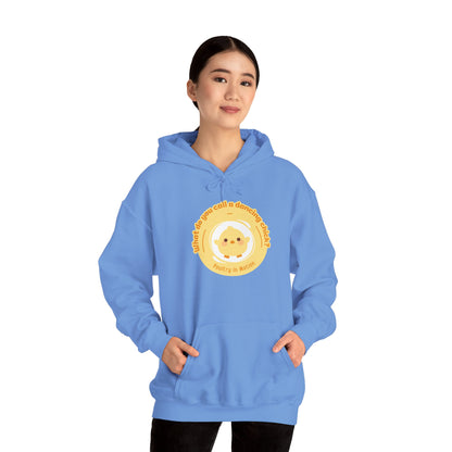 "What do you call a dancing chick? Poultry in Motion" Unisex Dance Hoodie – Funny Dancing Chick Graphic Sweatshirt for Dancers