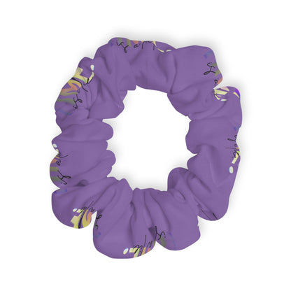 “One More Time Is a Lie” Scrunchie – Funny Dance Rehearsal Hair Accessory with Colorful Text Graphic