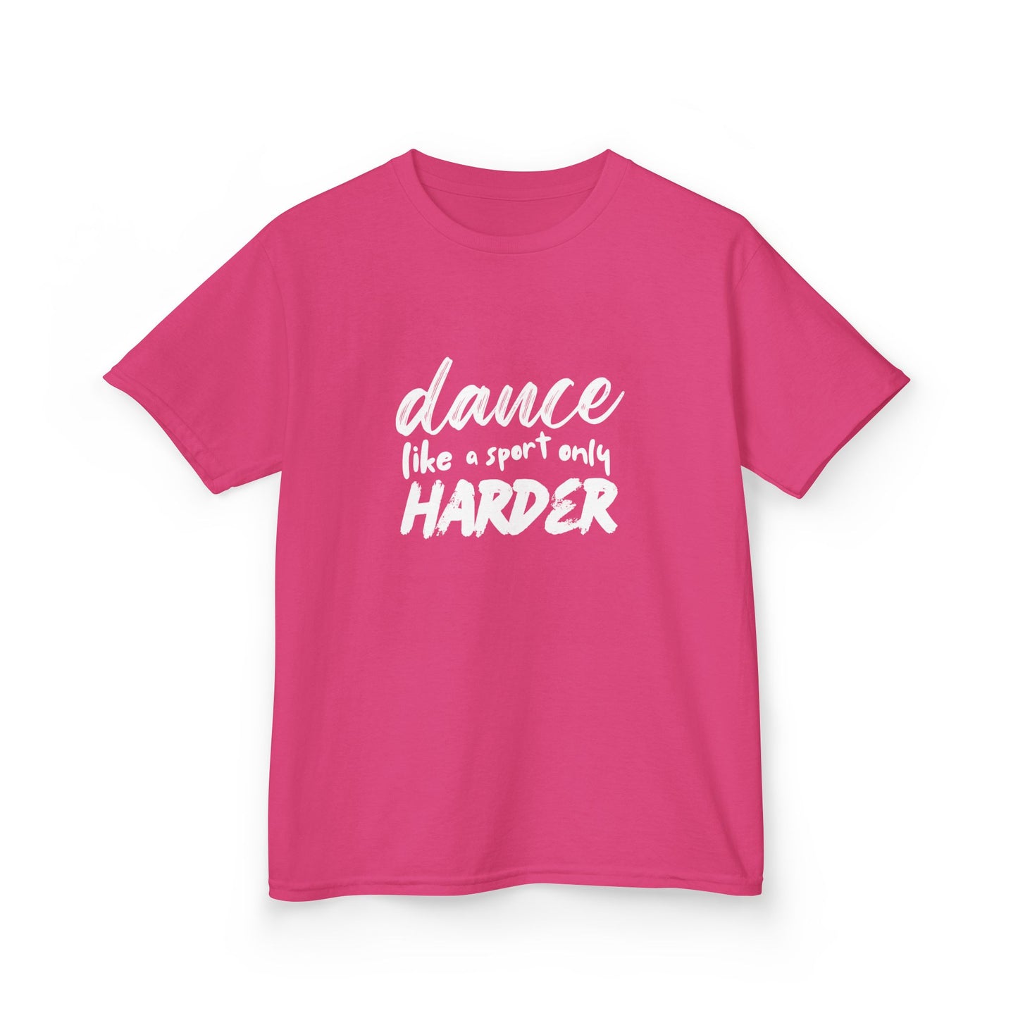 “Dance Like a Sport Only Harder” Kids Heavy Cotton™ Tee – Dance-Inspired Graphic Tee for Youth