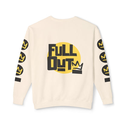 "Full Out" Lightweight Crewneck Sweatshirt – Unisex Streetwear Pullover from the Full Out Premium Collection