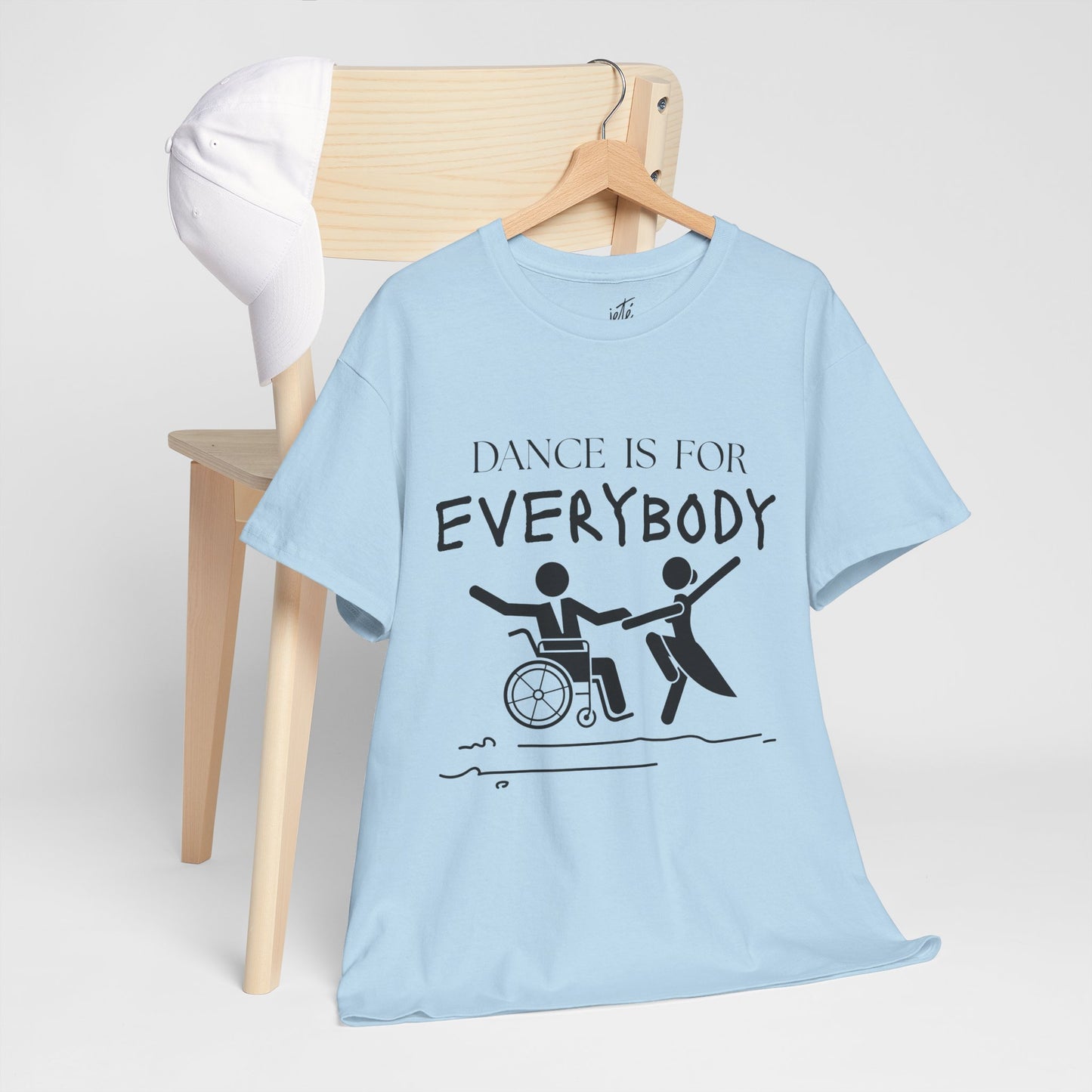 “Dance Is for Everybody” Inclusive Dance T-Shirt – Unisex Heavy Cotton Tee with Optional Back Personalization (Name or Studio)