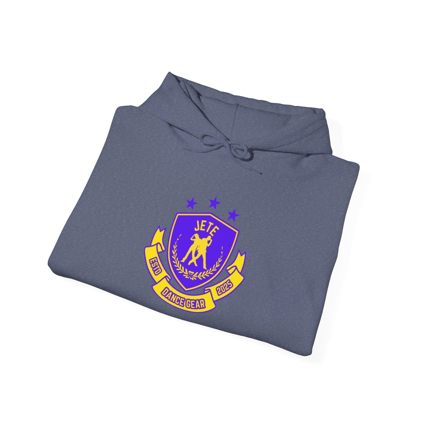 "Jeté Dance Gear" Unisex Hooded Sweatshirt – Collegiate Style Dance Hoodie for Dancers & Dance Lovers