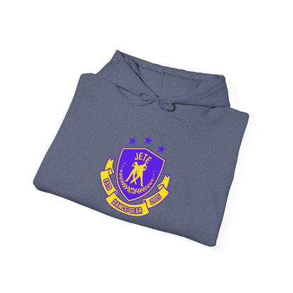 "Jeté Dance Gear" Unisex Hooded Sweatshirt – Collegiate Style Dance Hoodie for Dancers & Dance Lovers