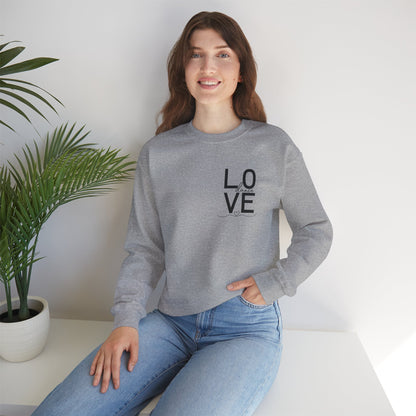 "LOVE Dance" Unisex Crewneck Sweatshirt – Script Letter Graphic Dance Lover Pullover