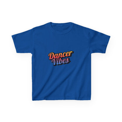 “Dancer Vibes” Colorful Graphic Tee for Kids | Dance-Themed Short Sleeve Shirt - Youth Dance T-Shirt