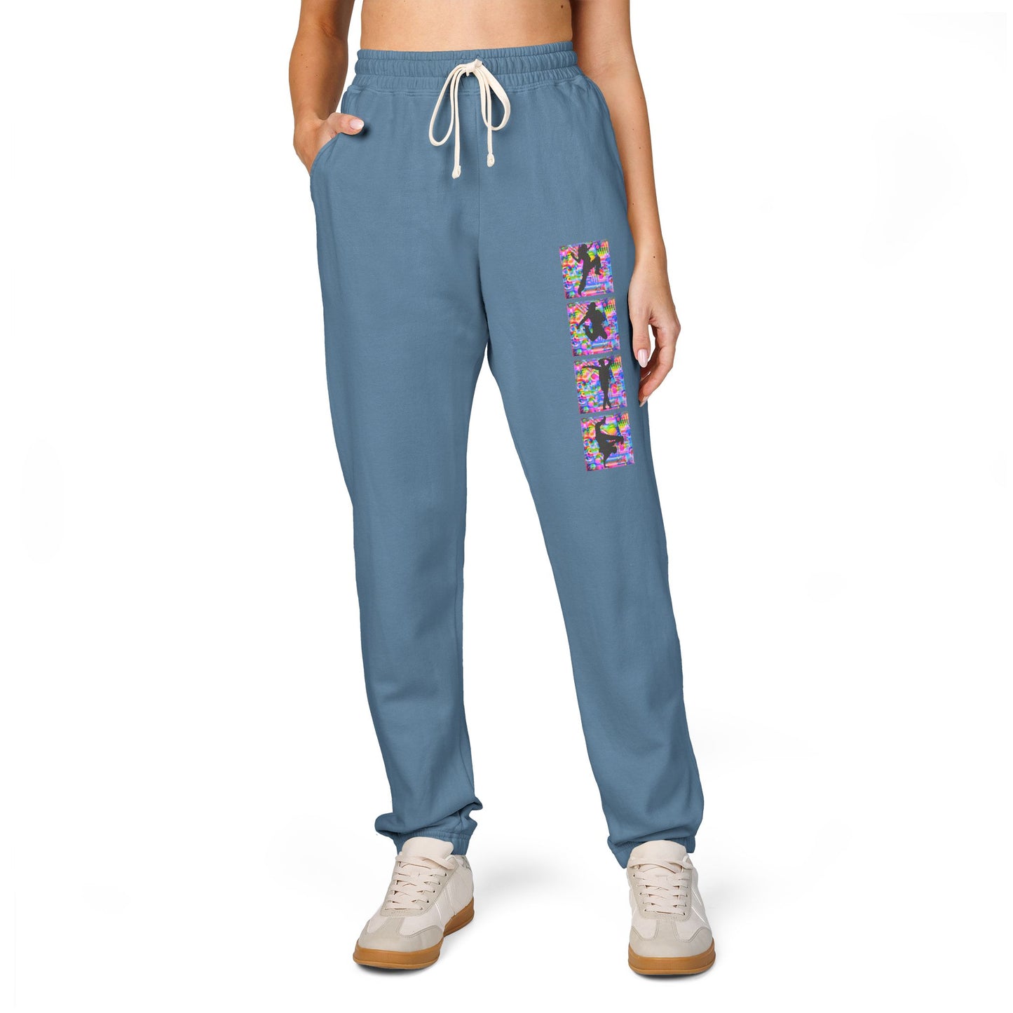 Levels Premium Collection Dancer Sweatpants – Vibrant Unisex Streetwear Joggers with Bold Dancer Silhouette Graphic