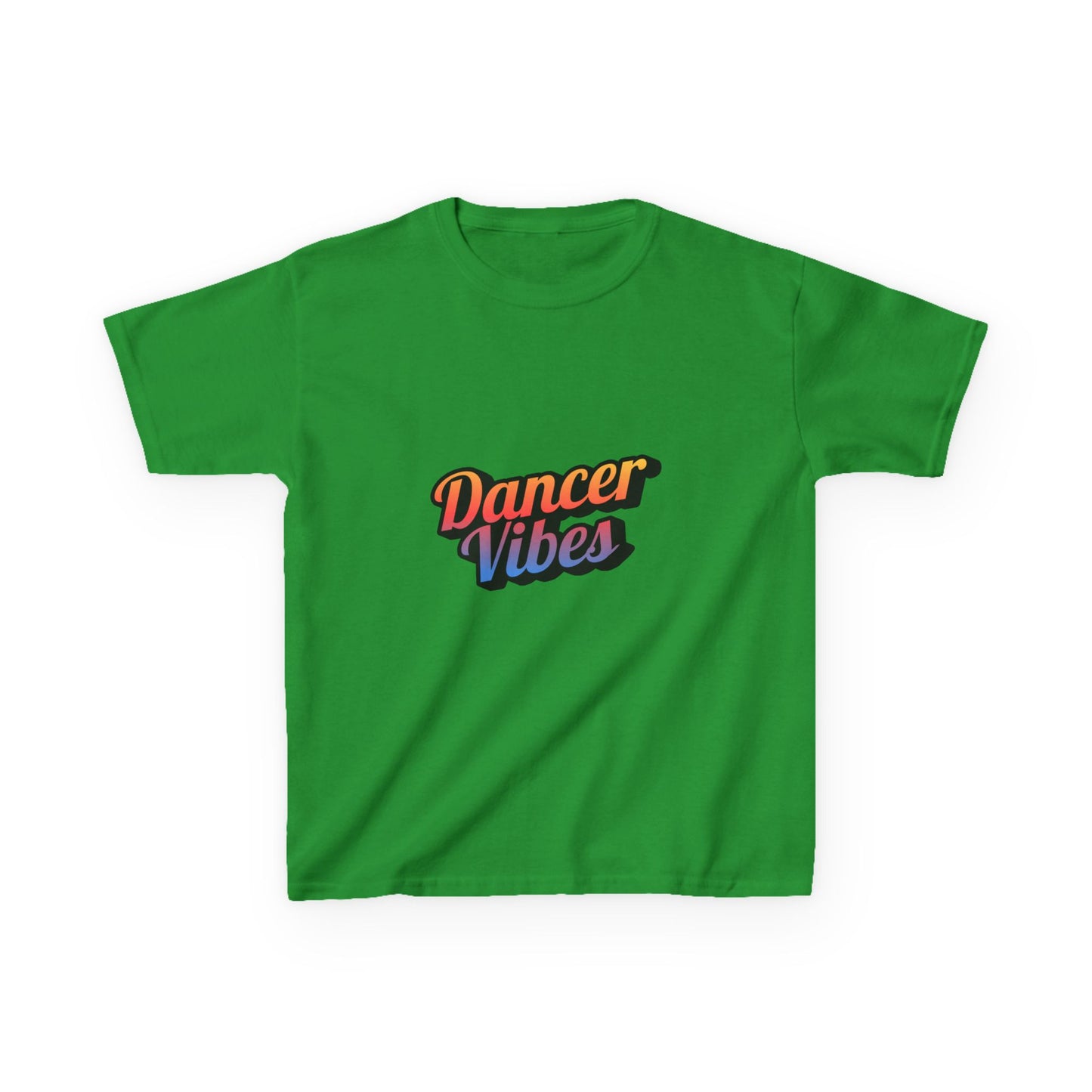 “Dancer Vibes” Colorful Graphic Tee for Kids | Dance-Themed Short Sleeve Shirt - Youth Dance T-Shirt