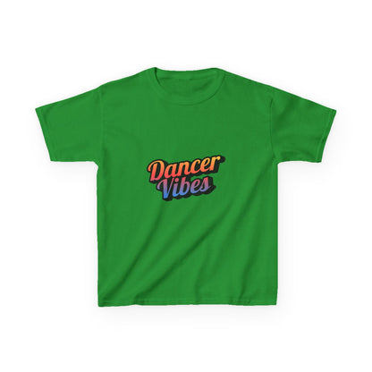 “Dancer Vibes” Colorful Graphic Tee for Kids | Dance-Themed Short Sleeve Shirt - Youth Dance T-Shirt