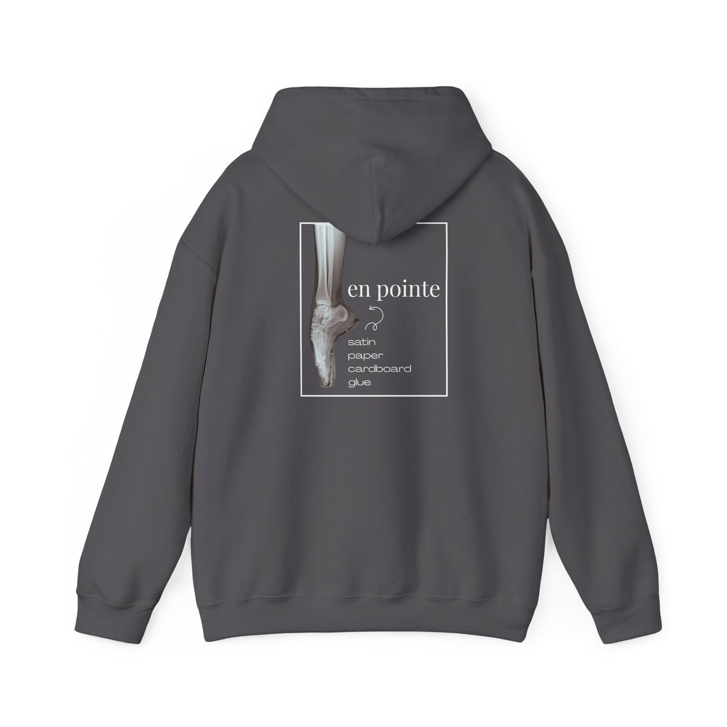 "I Dance En Pointe" Unisex Hoodie – Ballet-Themed Personalized Hoodie for Teens and Adults Featuring X-Ray Foot Design