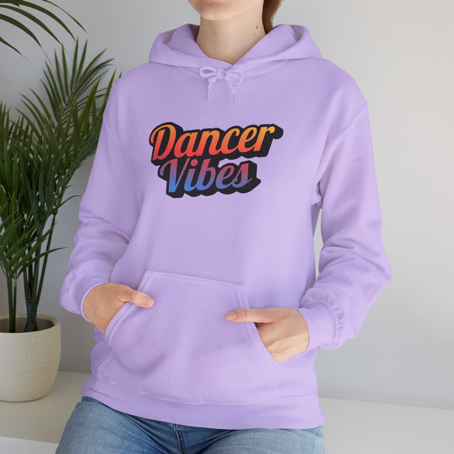 "Dancer Vibes" Unisex Hooded Sweatshirt – Colorful Retro Dance Graphic Hoodie for Dance Lovers